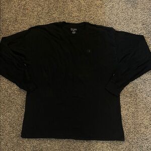 Champion Men's Classic Black Long Sleeve Tee